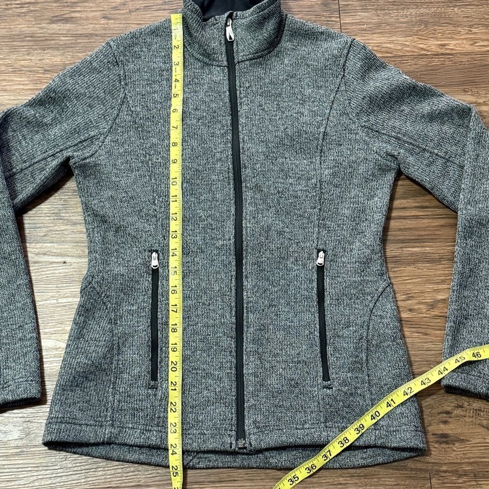 Spyder Grey Women’s Sweater Fleece Jacket Full-zip Closure Zippered Pockets Sm - Picture 10 of 13